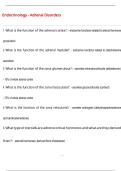 Endocrinology - Adrenal Disorders Questions and Answers &lpar;100 &percnt;Score&rpar; Latest  Updated 2026