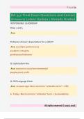 BA 342 Final Exam Questions and Correct  Answers&sol; Latest Update &sol; Already Graded