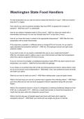 Washington State Food Handlers  NEWEST 2026&sol;2027 ACTUAL EXAM COMPLETE QUESTIONS AND CORRECT DETAILED ANSWERS &lpar;VERIFIED ANSWERS&rpar; &vert;ALREADY GRADED A&plus;&vert;&vert;BRAND NEW&excl;&excl;