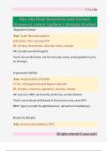 Nur 180 final Questions and Correct  Answers&sol; Latest Update &sol; Already Graded