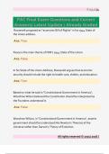 PAC Final Exam Questions and Correct  Answers&sol; Latest Update &sol; Already Graded
