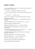 Septic installer  NEWEST 2026&sol;2027 ACTUAL EXAM COMPLETE QUESTIONS AND CORRECT DETAILED ANSWERS &lpar;VERIFIED ANSWERS&rpar; &vert;ALREADY GRADED A&plus;&vert;&vert;BRAND NEW&excl;&excl;