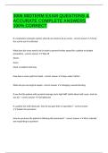 3006 MIDTERM EXAM QUESTIONS & ACCURATE COMPLETE ANSWERS 100&percnt; CORRECT