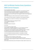 IAM Certificate Practice Exam Questions With Correct Answers&period;