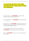 ACCOUNTING 202 TEST 1 OLE MISS &sol; Accounting 202 Test 1 Study Guide &vert; Ole Miss ACCT 202 Review