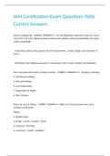 IAM Certification Exam Questions With Correct Answers&period;