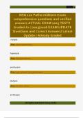 NSG 120 Patho midterm Exam  comprehensive questions and verified  answers ACTUAL EXAM 2025 TEST&excl;&excl;  Graded A&plus; &vert; 2025&vert;2026 EXAM UPDATE  Questions and Correct Answers&sol; Latest  Update &sol; Already Graded