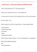 Genitourinary - Urinary Stone Disease and Bladder Cancer Questions and  Answers &lpar;100 &percnt;Score&rpar; Latest Updated 2026