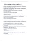  Galen College of Nursing Exam 2