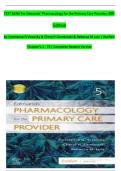 Edmunds' Pharmacology for the Primary Care Provider &ndash; 6th Edition &lpar;Visovsky&comma; Zambroski & Lutz&rpar; &vert; Verified Test Bank Chapters 1&ndash;73 &vert; Complete Newest Version