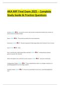 AKA MIP Final Exam 2025 &ndash; Complete Study Guide & Practice Questions