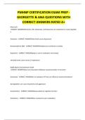 LMR Georgette&rsquo;s PMHNP Certification Exam Latest  Questions And Correct Answers&lpar;Verified Answers&rpar;