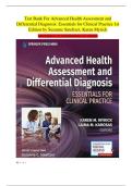 Advanced Health Assessment and Differential Diagnosis&colon; Essentials for Clinical Practice &ndash; 1st Edition by Suzanne Smeltzer & Karen Myrick &vert; Complete Test Bank &lpar;Chapters 1&ndash;12 with Rationales&rpar;