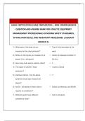 AEMA CERTIFICATION EXAM PREPARATION QUESTIONS AND CORRECT DETAILED ANSWERS WITH  EXPLANATIONS &lpar;VERIFIED ANSWERS&rpar; A NEW UPDATED VERSION LATEST&vert; GUARANTEED A&plus;