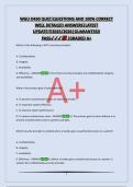WGU D430 QUIZ&vert;QUESTIONS AND 100&percnt; CORRECT WELL DETAILED ANSWERS&vert;LATEST UPDATE&excl;&excl;&excl;2025&sol;2026&vert;GUARANTEED PASS&vert;GRADED A&plus;