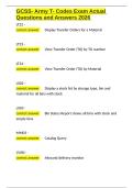 GCSS- Army T- Codes Exam Actual Questions and Answers 2026&period;docx