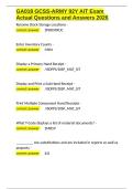 GA018 GCSS-ARMY 92Y AIT Exam Actual Questions and Answers 2026&period;docx