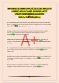 WGU D430 -SCENARIO BASED&vert;QUESTIONS AND 100&percnt; CORRECT WELL DETAILED ANSWERS&vert;LATEST UPDATE&excl;&excl;&excl;2025&sol;2026&vert;GUARANTEED PASS&vert;GRADED A&plus;