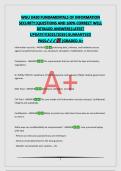 WGU D430 FUNDAMENTALS OF INFORMATION SECURITY&vert;QUESTIONS AND 100&percnt; CORRECT WELL DETAILED ANSWERS&vert;LATEST UPDATE&excl;&excl;&excl;2025&sol;2026&vert;GUARANTEED PASS&vert;GRADED A&plus;