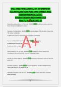 WGU D430 FUNDAMENTALS OF INFORMATION SECURITY&vert;QUESTIONS AND 100&percnt; CORRECT WELL DETAILED ANSWERS&vert;LATEST UPDATE&excl;&excl;&excl;2025&sol;2026&vert;GUARANTEED PASS&vert;GRADED A&plus;