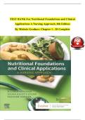 TEST BANK for Nutritional Foundations and Clinical Applications&colon; A Nursing Approach&comma; 8th Edition by Michele Grodner&comma; Sylvia Escott-Stump&comma; and Suzanne Dorner