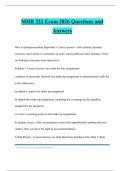 MHR 322 Exam 2026 Questions and Answers