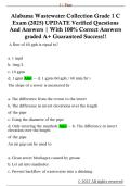 Alabama Wastewater Collection Grade 1 C  Exam &lpar;2025&rpar; UPDATE Verified Questions  And Answers &vert; With 100&percnt; Correct Answers  graded A&plus; Guaranteed Success&excl;&excl;  