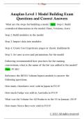 Anaplan Level 1 Model Building Exam  Questions and Correct Answers