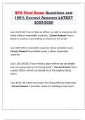 SFO Final Exam Questions and 100&percnt; Correct Answers LATEST 2025&sol;2026