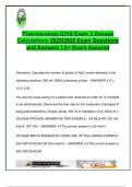 ICHS PHARMACOLOGY EXAM COMPLETE PACKAGE DEAL
