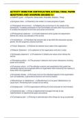 ACTIVITY DIRECTOR CERTIFICATION ACTUAL FINAL PAPER QUESTIONS AND ANSWERS GRADED A&plus;