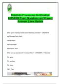 Relativity Processing Certification Exam &ndash; 190 Questions & Answers &vert; eDiscovery&comma; Deduplication&comma; Error Handling