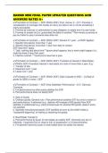 BARBRI MBE FINAL PAPER UPDATED QUESTIONS AND ANSWERS RATED A&plus;