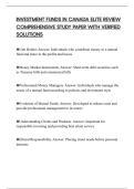 INVESTMENT FUNDS IN CANADA ELITE REVIEW COMPREHENSIVE STUDY PAPER WITH VERIFIED SOLUTIONS