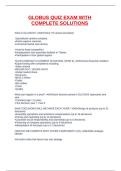 GLOBUS QUIZ EXAM WITH COMPLETE SOLUTIONS