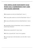 IOWA DENTAL BOARD RADIOGRAPHY EXAM REVIEW 2026 COMPREHENSIVE STUDY GUIDE WITH SOLVED QUESTIONS