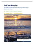 Full Test Bank For Varcarolis's Canadian Psychiatric Mental Health Nursing - E-Book Kindle Edition By Cheryl L&period; Pollard&comma; Sonya L&period; Jakubec All Chapter 1-35 &vert; Verified Answers 