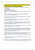 CALIFORNIA OPTOMETRY LAW FINAL PAPER UPDATED QUESTIONS AND ANSWERS GRADED A&plus;