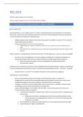 Samenvatting -  Religie, zingeving en levensbeschouwing