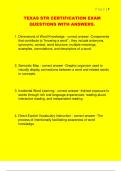TEXAS STR CERTIFICATION EXAM  QUESTIONS WITH ANSWERS&period;