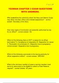 YEOMAN CHAPTER 3 EXAM QUESTIONS  WITH ANSWERS&period;