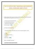 ACCT 425 EXAM 1 2025&sol;2026 QUESTIONS AND ANSWERS 100&percnt; PASS
