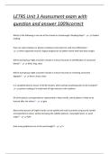 LETRS Unit 3 Assessment exam with question and answer 100&percnt;correct