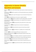 Epigenetics in Human Genetics  Questions and answers  Epigenetics - Chemical or RNA-mediated changes in gene expression&comma; heritable through mitosis or  meiosis  DNA Methylation - Epigenetic modification not interfering with DNA base pairing&comma; involving DNMT