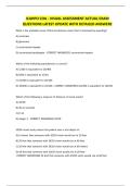 JCAHPO COA - VISUAL ASSESSMENT ACTUAL EXAM QUESTIONS LATEST UPDATE WITH DETAILED