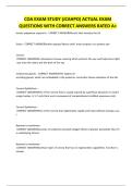 COA EXAM STUDY &lpar;JCAHPO&rpar; ACTUAL EXAM QUESTIONS WITH CORRECT ANSWERS RATED
