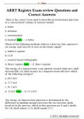 ARRT Registry Exam review Questions and  Correct Answers 