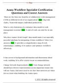 Asana Workflow Specialist Certification  Questions and Correct Answers 
