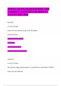 TEWLS 410 EXAM QUESTIONS AND CORRECT ANSWERS&vert; GRADED A&plus;&vert; LATEST 2025-2026
