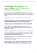 Quiz II - Exsc 520 Questions and Answers Best rated A&plus; Guaranteed Success Latest Update